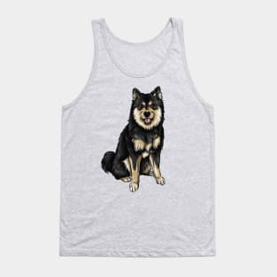 Finnish Lapphund Dog | Black and Tan Tank Top